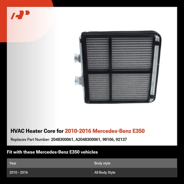 HVAC Heater Core for 2010-2016 Mercedes-Benz E350