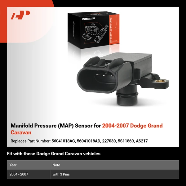 Manifold Pressure (MAP) Sensor for 2004-2007 Dodge Grand Caravan