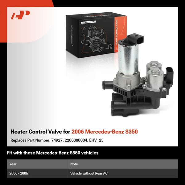 Heater Control Valve for 2006 Mercedes-Benz S350