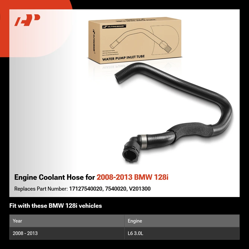 Engine Coolant Hose for 2008-2013 BMW 128i