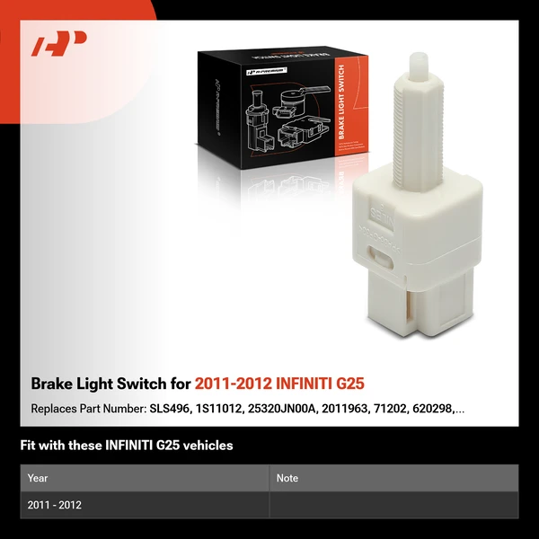 Brake Light Switch for 2011-2012 INFINITI G25