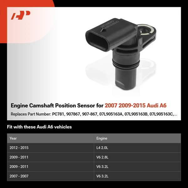 Engine Camshaft Position Sensor for 2007 2009-2015 Audi A6