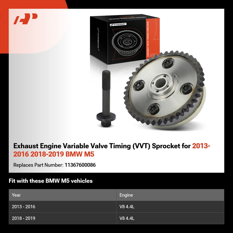 Exhaust Engine Variable Valve Timing (VVT) Sprocket for 2013-2016 2018-2019 BMW M5