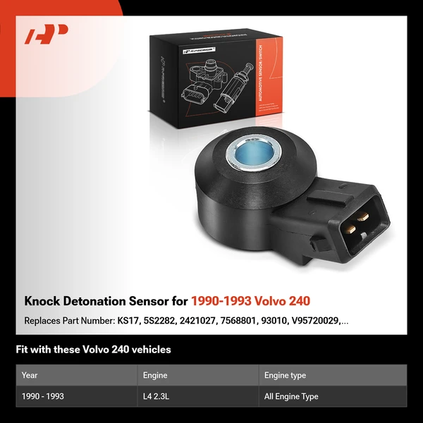 Knock Detonation Sensor for 1990-1993 Volvo 240