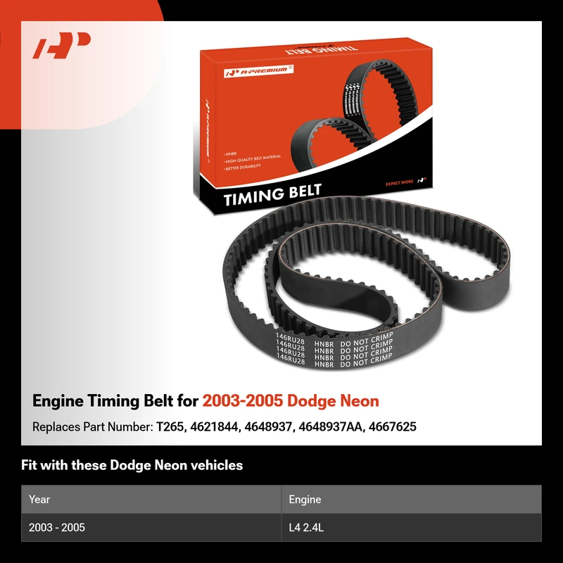 Engine Timing Belt for 2003-2005 Dodge Neon