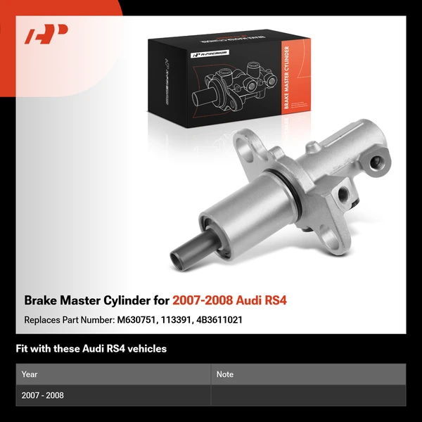 Brake Master Cylinder for 2007-2008 Audi RS4