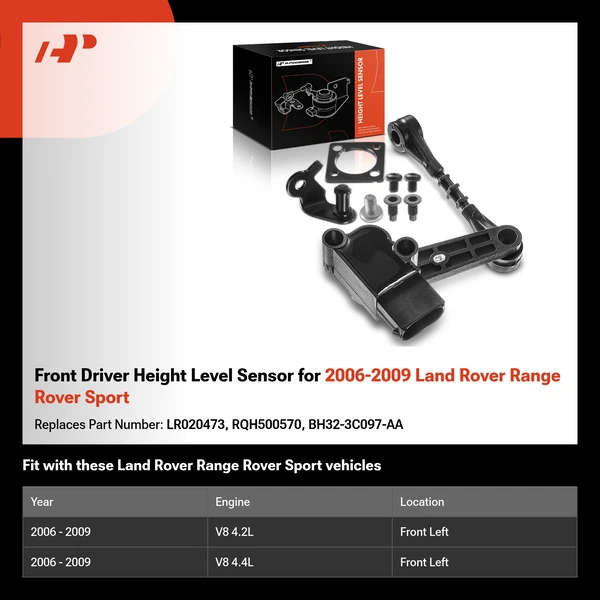 Front Driver Height Level Sensor for 2006-2009 Land Rover Range Rover Sport
