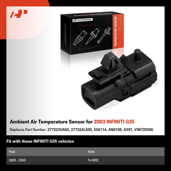 Ambient Air Temperature Sensor for 2003 INFINITI G35