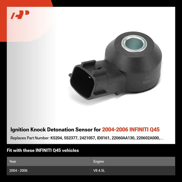 Ignition Knock Detonation Sensor for 2004-2006 INFINITI Q45