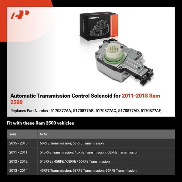 Automatic Transmission Control Solenoid for 2011-2018 Ram 2500