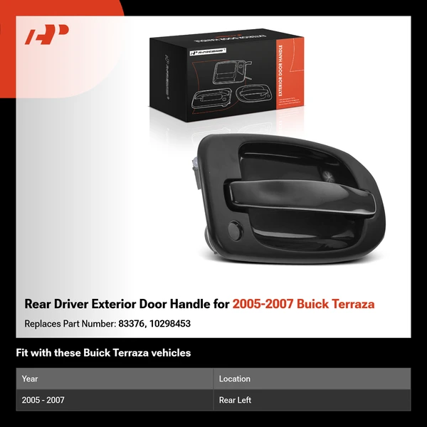 Rear Driver Exterior Door Handle for 2005-2007 Buick Terraza