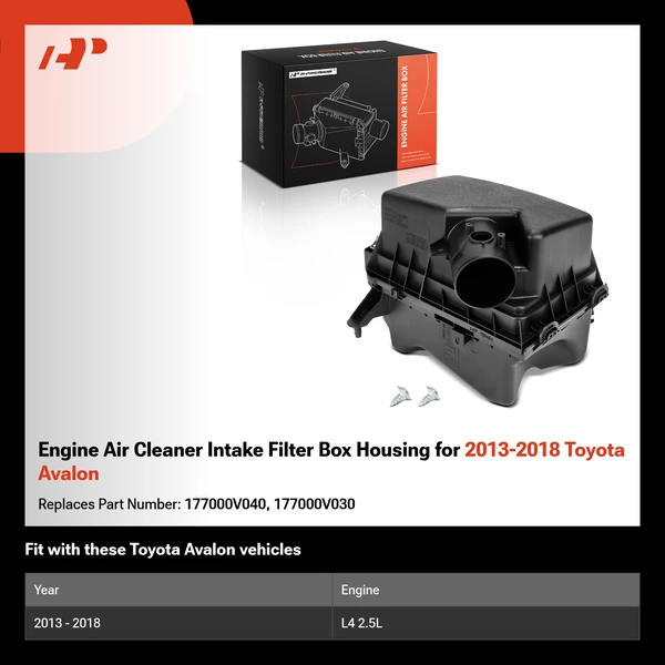 Engine Air Cleaner Intake Filter Box Housing for 2013-2018 Toyota Avalon