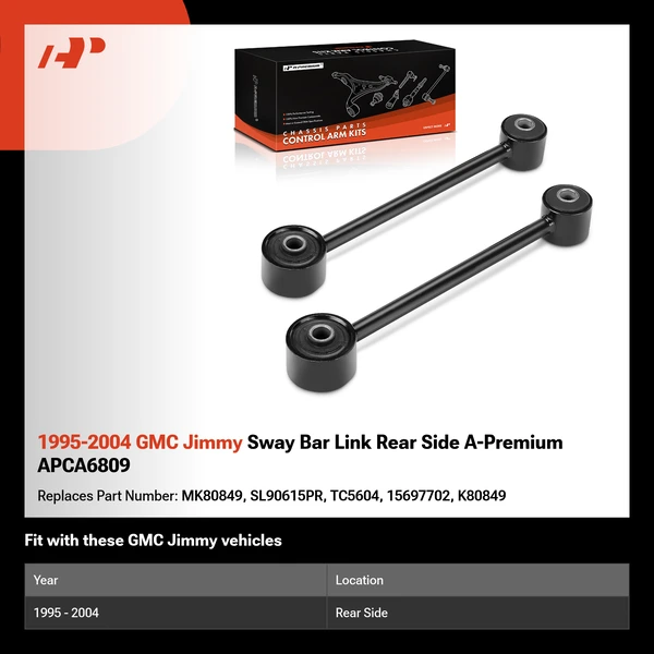 1995-2004 GMC Jimmy Sway Bar Link Rear Side A-Premium APCA6809