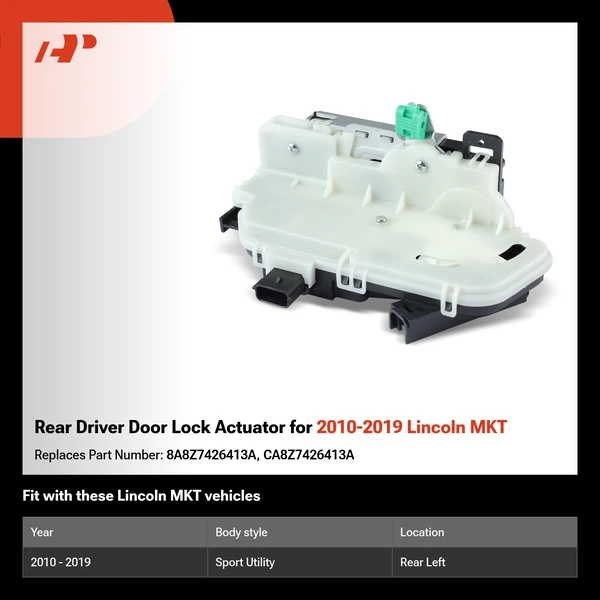 Rear Driver Door Lock Actuator for 2010-2019 Lincoln MKT