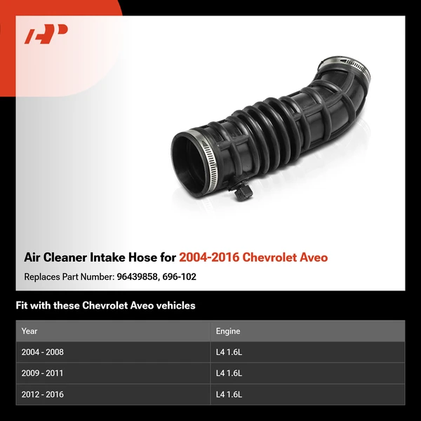 Air Cleaner Intake Hose for 2004-2016 Chevrolet Aveo
