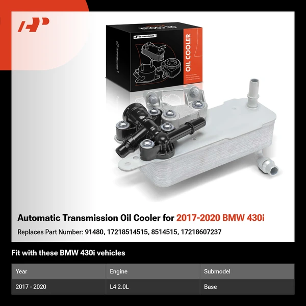 Automatic Transmission Oil Cooler for 2017-2020 BMW 430i
