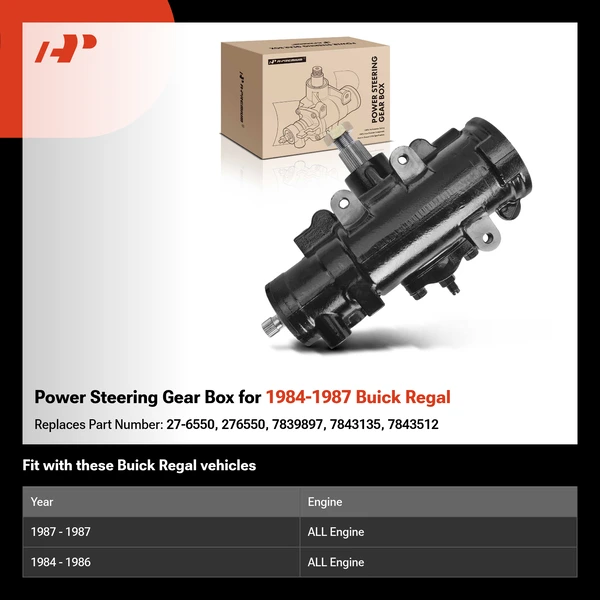 Power Steering Gear Box for 1984-1987 Buick Regal