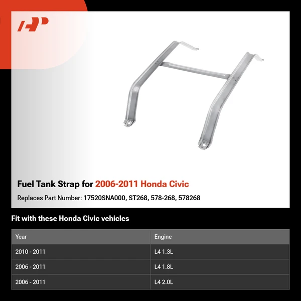 Fuel Tank Strap for 2006-2011 Honda Civic