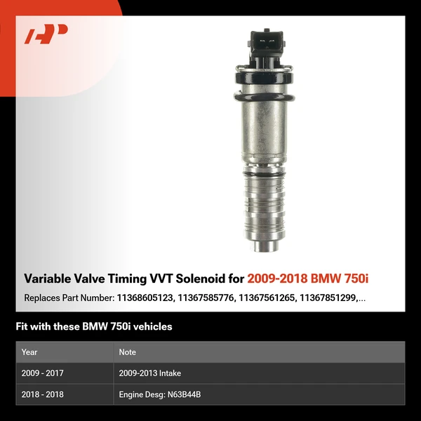 Variable Valve Timing VVT Solenoid for 2009-2018 BMW 750i