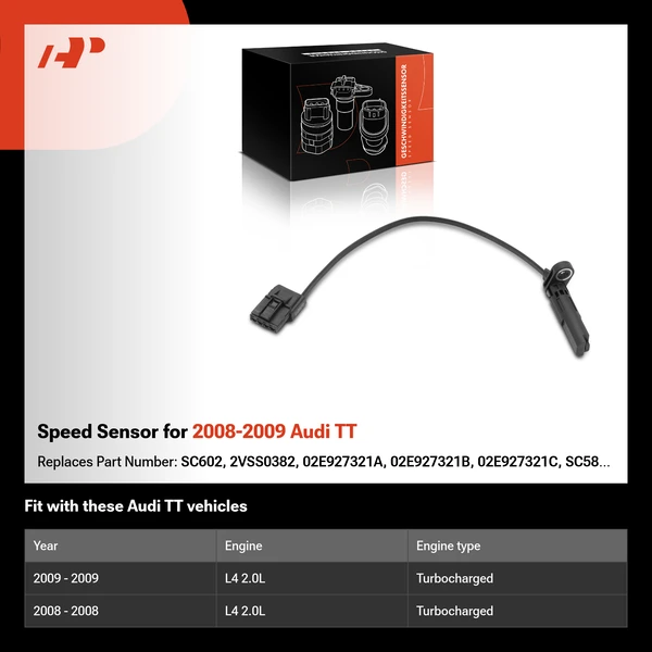 Speed Sensor for 2008-2009 Audi TT