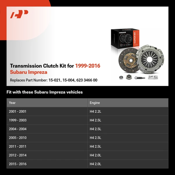 Transmission Clutch Kit for 1999-2016 Subaru Impreza