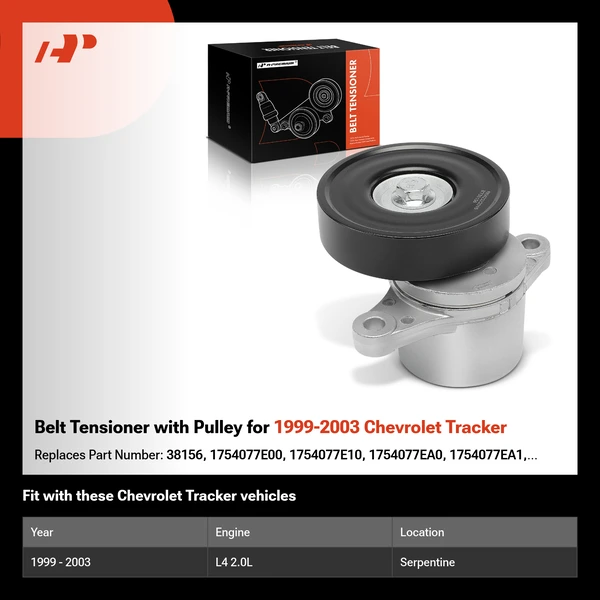Belt Tensioner with Pulley for 1999-2003 Chevrolet Tracker