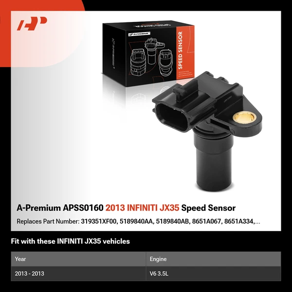 A-Premium APSS0160 2013 INFINITI JX35 Speed Sensor