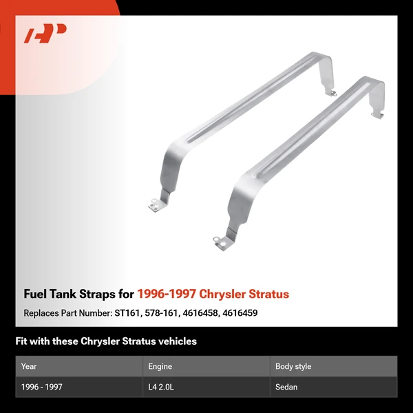 Fuel Tank Straps for 1996-1997 Chrysler Stratus
