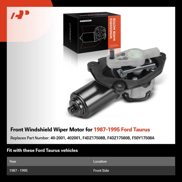 Front Windshield Wiper Motor for 1987-1995 Ford Taurus