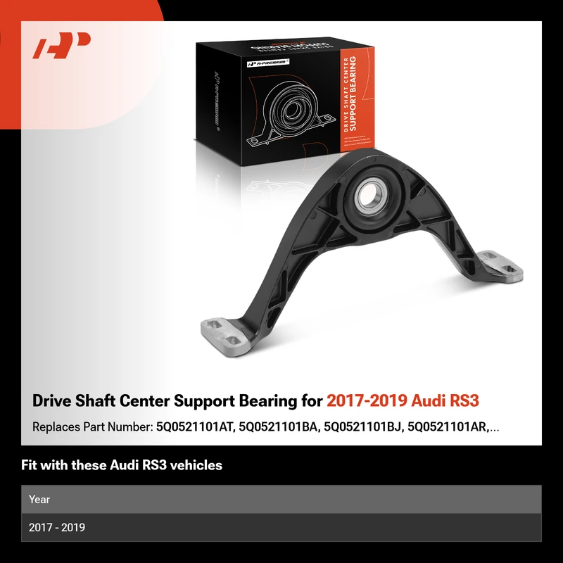 Drive Shaft Center Support Bearing for 2017-2019 Audi RS3