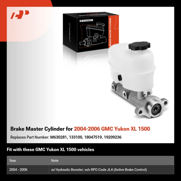 Brake Master Cylinder for 2004-2006 GMC Yukon XL 1500