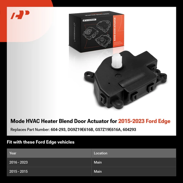 Mode HVAC Heater Blend Door Actuator for 2015-2023 Ford Edge