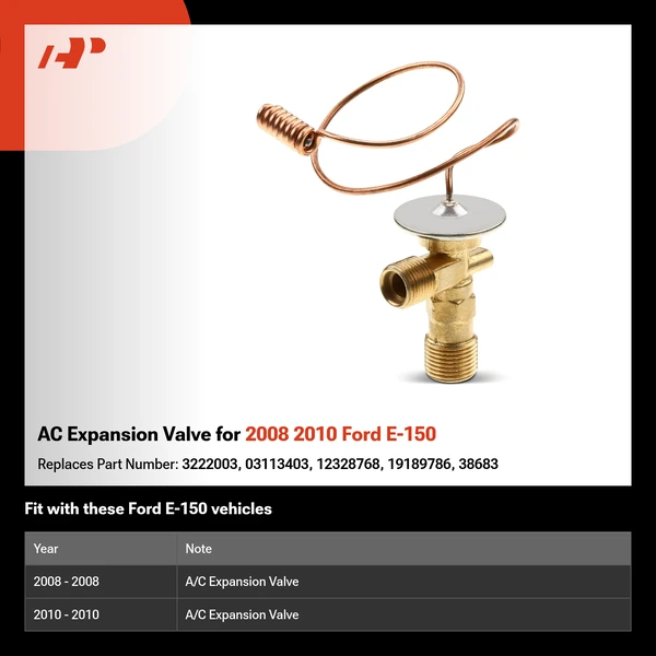 AC Expansion Valve for 2008 2010 Ford E-150