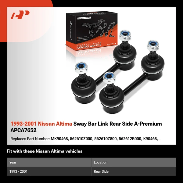 1993-2001 Nissan Altima Sway Bar Link Rear Side A-Premium APCA7652