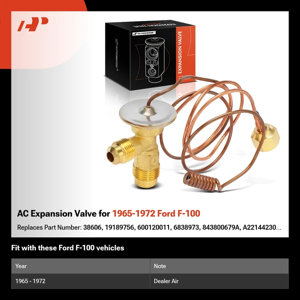 AC Expansion Valve for 1965-1972 Ford F-100
