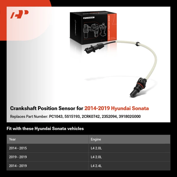 Crankshaft Position Sensor for 2014-2019 Hyundai Sonata