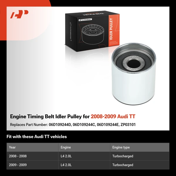 Engine Timing Belt Idler Pulley for 2008-2009 Audi TT