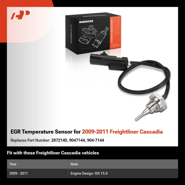 EGR Temperature Sensor for 2009-2011 Freightliner Cascadia