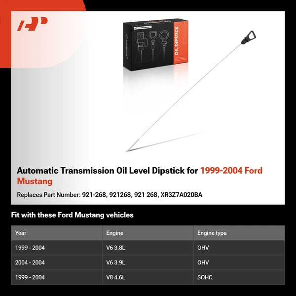 Automatic Transmission Oil Level Dipstick for 1999-2004 Ford Mustang