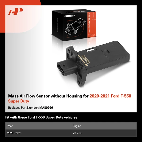 Mass Air Flow Sensor without Housing for 2020-2021 Ford F-550 Super Duty