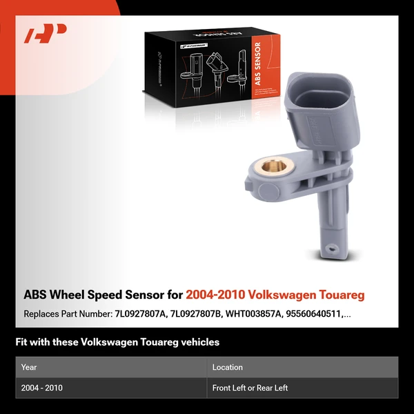 ABS Wheel Speed Sensor for 2004-2010 Volkswagen Touareg