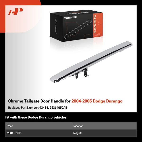 Chrome Tailgate Door Handle for 2004-2005 Dodge Durango