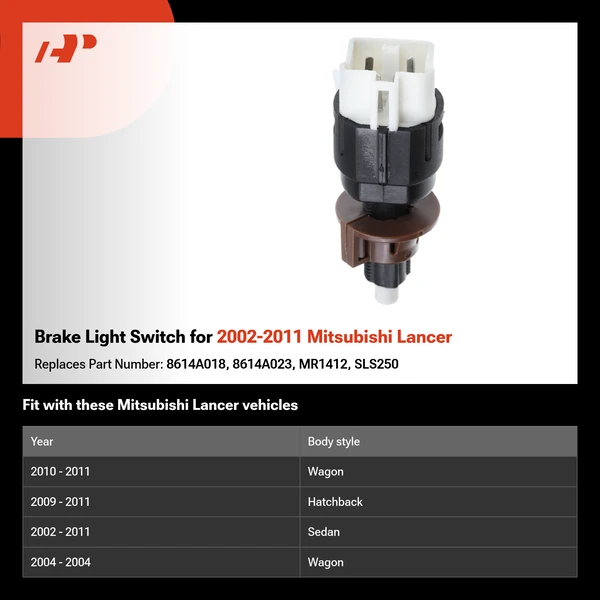Brake Light Switch for 2002-2011 Mitsubishi Lancer