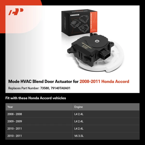 Mode HVAC Blend Door Actuator for 2008-2011 Honda Accord