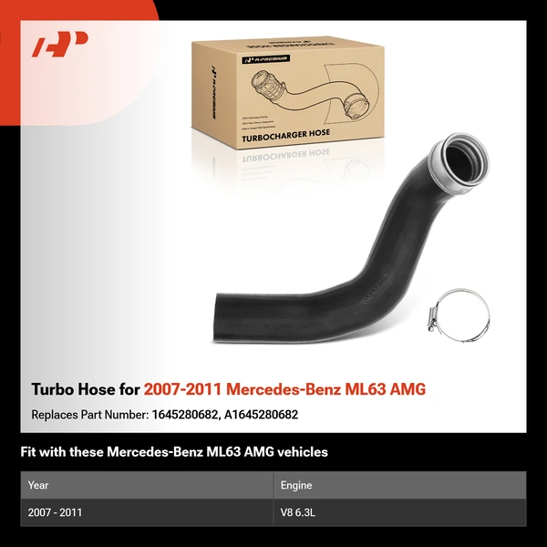 Turbo Hose for 2007-2011 Mercedes-Benz ML63 AMG