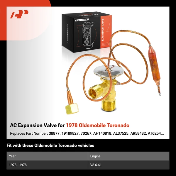 AC Expansion Valve for 1978 Oldsmobile Toronado