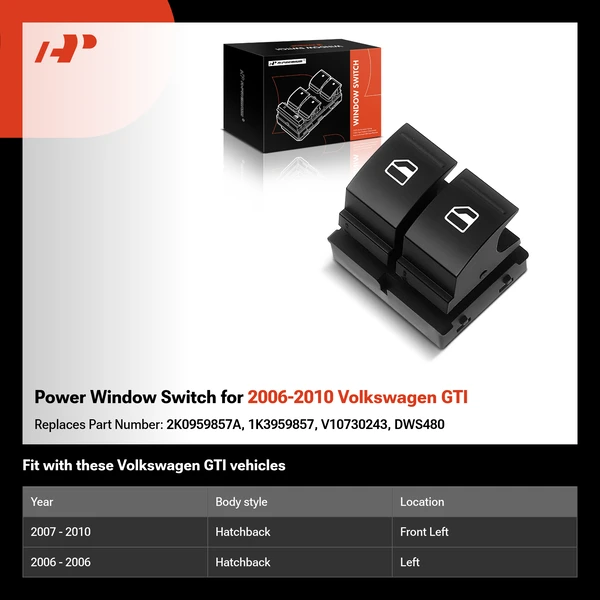Power Window Switch for 2006-2010 Volkswagen GTI