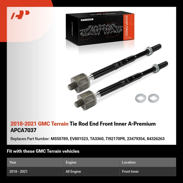 2018-2021 GMC Terrain Tie Rod End Front Inner A-Premium APCA7037