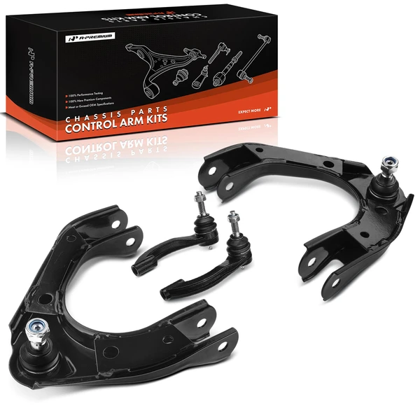 1996-2006 Chrysler Sebring A Set of 4 Control Arm and Tie Rod End Kit Front Side A-Premium APCA3176