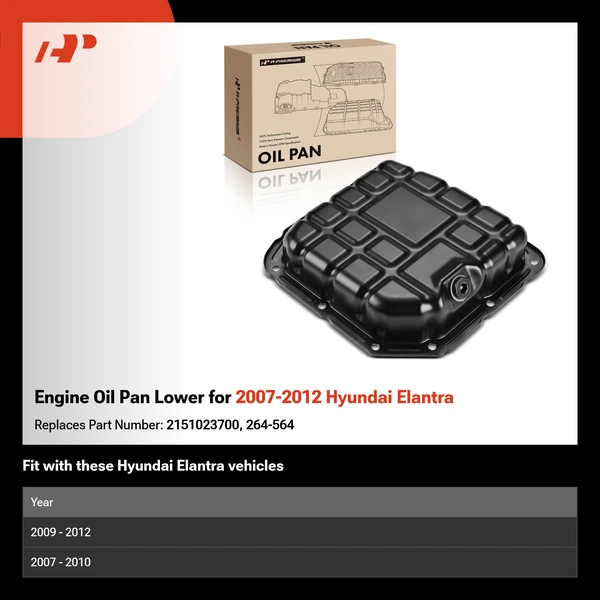 Engine Oil Pan Lower for 2007-2012 Hyundai Elantra